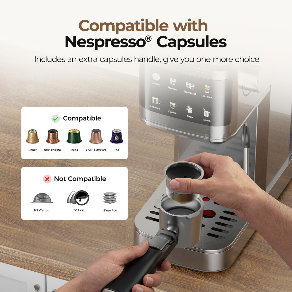 VIOMI T1B Pro 20-Bar 2in1 Espressomaschine