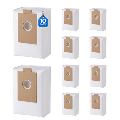 10er-Pack Ersatz-Staubbeutel für Vortex Akku-Staubsauger