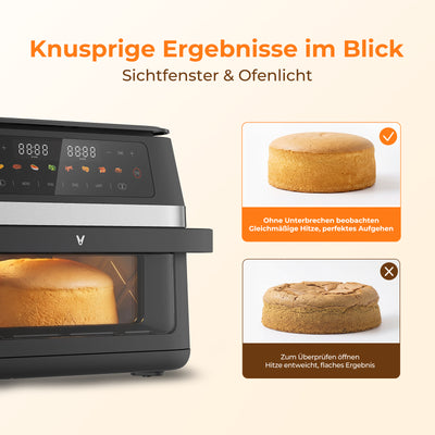 VIOMI 11L Vortex Pro Flex Heißluftfritteuse mit Trennwand
